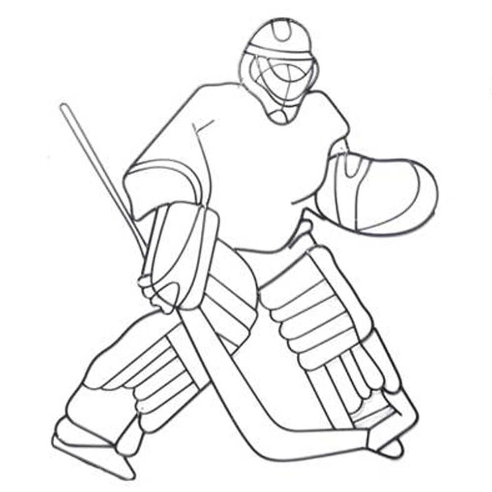 3211 Ice Hockey Metal Wall Decor 29.25 Inch High - Ideal Home Decor Gift